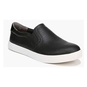 Dr Scholls Madison Black Faux Snakeskin NEW SlipOn Sneakers Memory‎ Foam Shoes 9